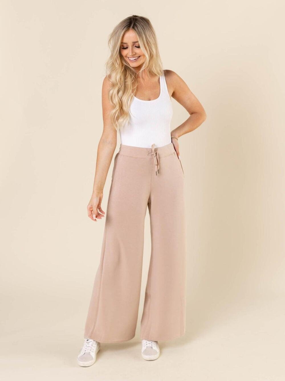 Spanx Airluxe Pant Wide Leg Lunar 3X Lounge Cozy Stretchy Pull On Bottoms Plus